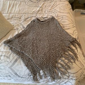 David and Young Grey Crochet Poncho *Only wore once*